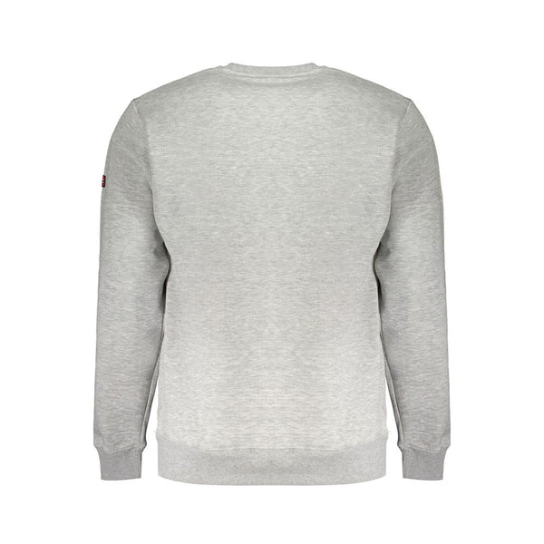 Gray Cotton Men's Sweater