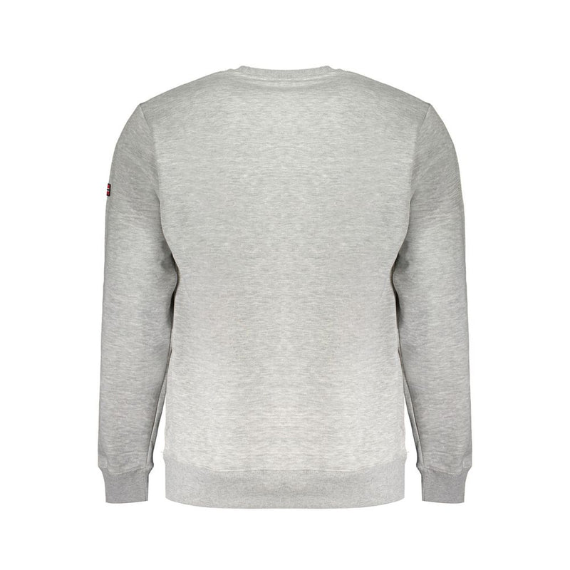 Gray Cotton Men's Sweater