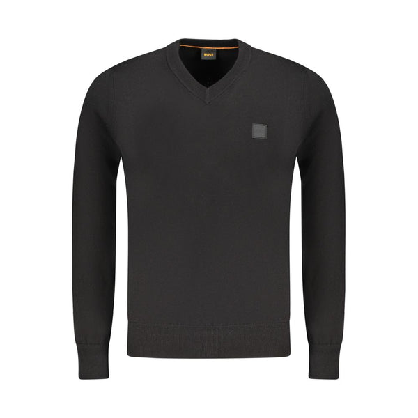 Black Cotton Sweater