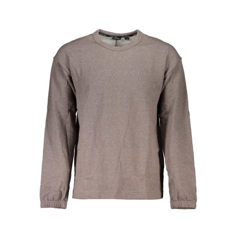 Brown Cotton Men Sweater
