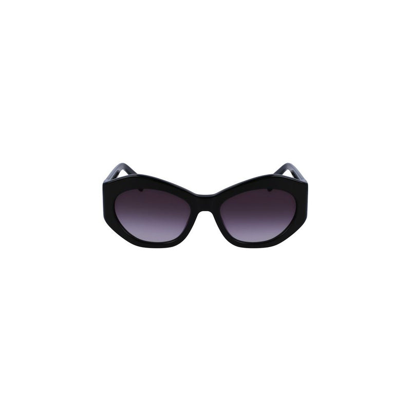 Black Acetate Women Sunglass