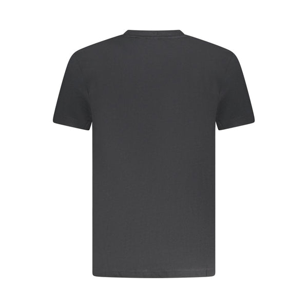 Black Cotton Men T-Shirt