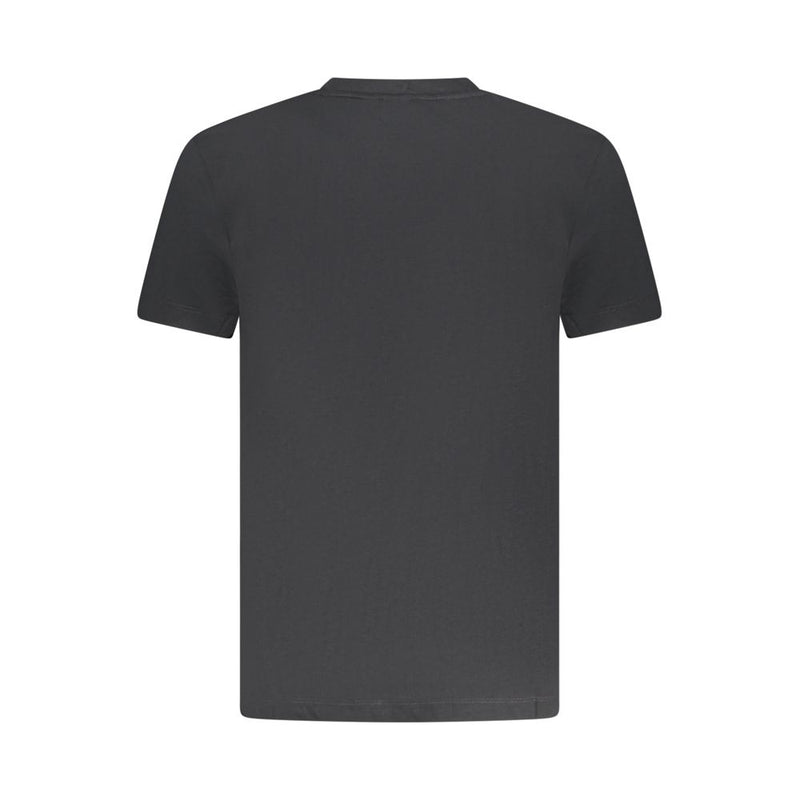 Black Cotton Men T-Shirt