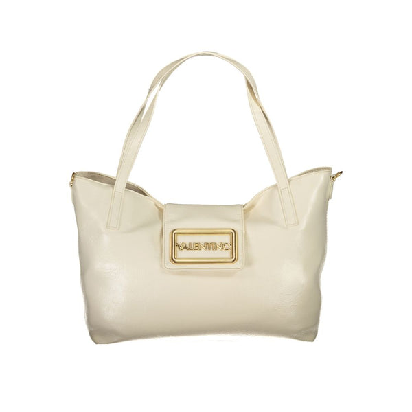 Beige Polyethylene Handbag