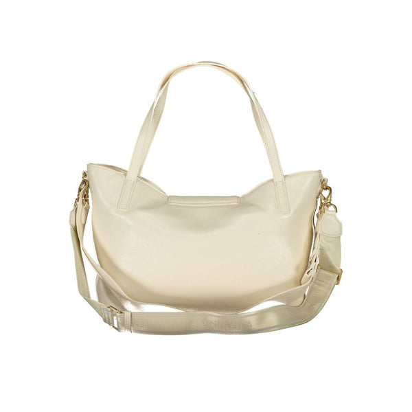 Beige Polyethylene Handbag