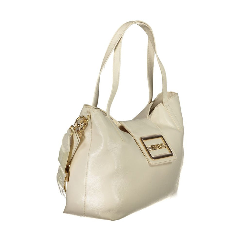 Beige Polyethylene Handbag