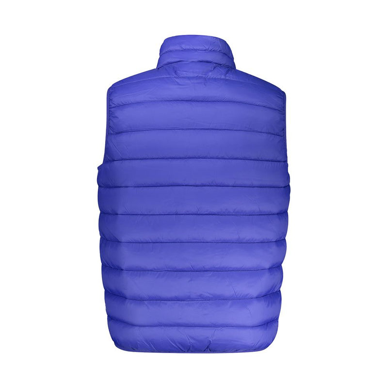 Blue Polyamide Men Jacket