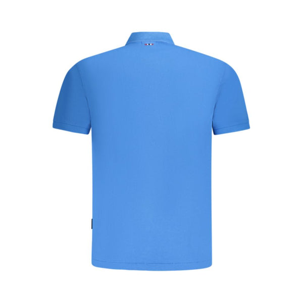 Blue Cotton Polo Shirt