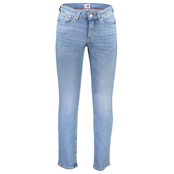 Light Blue Cotton Men Jeans