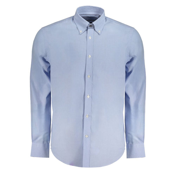 Light Blue Cotton Men Shirt