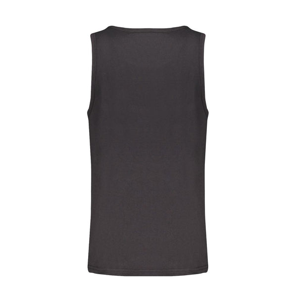 Black Cotton Men's Tank Top