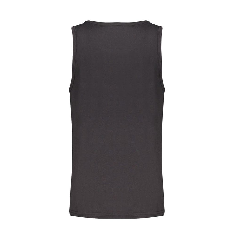 Black Cotton Men's Tank Top