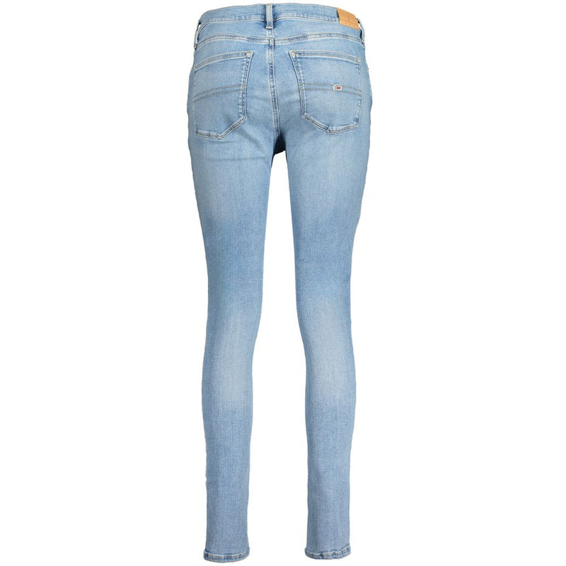 Blue Cotton Women Jeans
