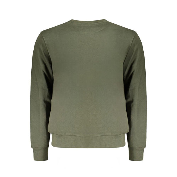 Green Cotton Men Sweater