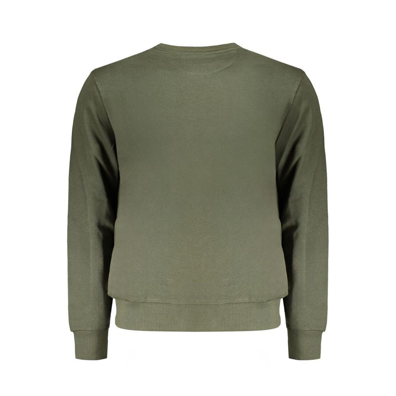 Green Cotton Men Sweater