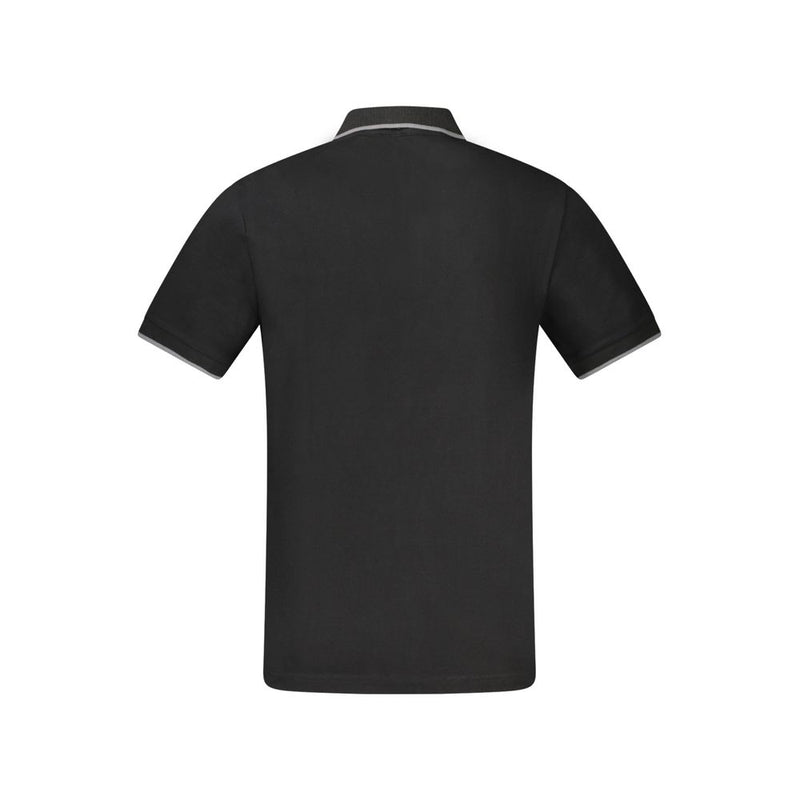 Black Cotton Polo Shirt