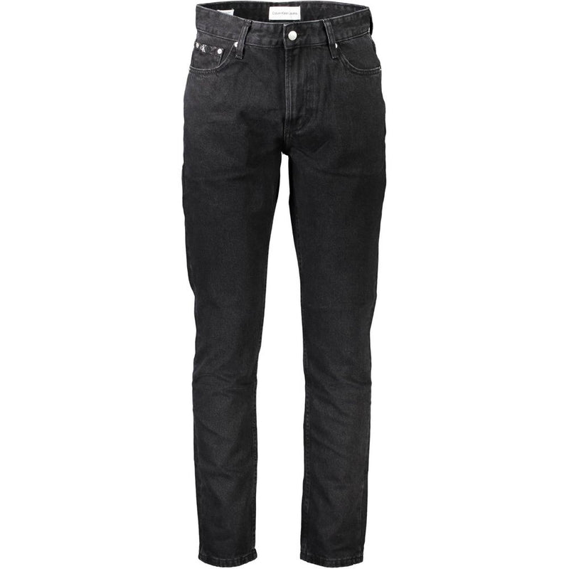Black Cotton Men Jeans