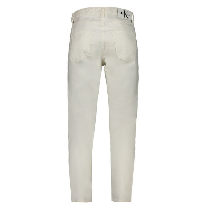 White Cotton Men's Jeans