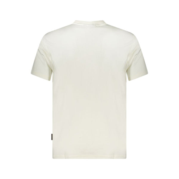 White Cotton Men T-Shirt