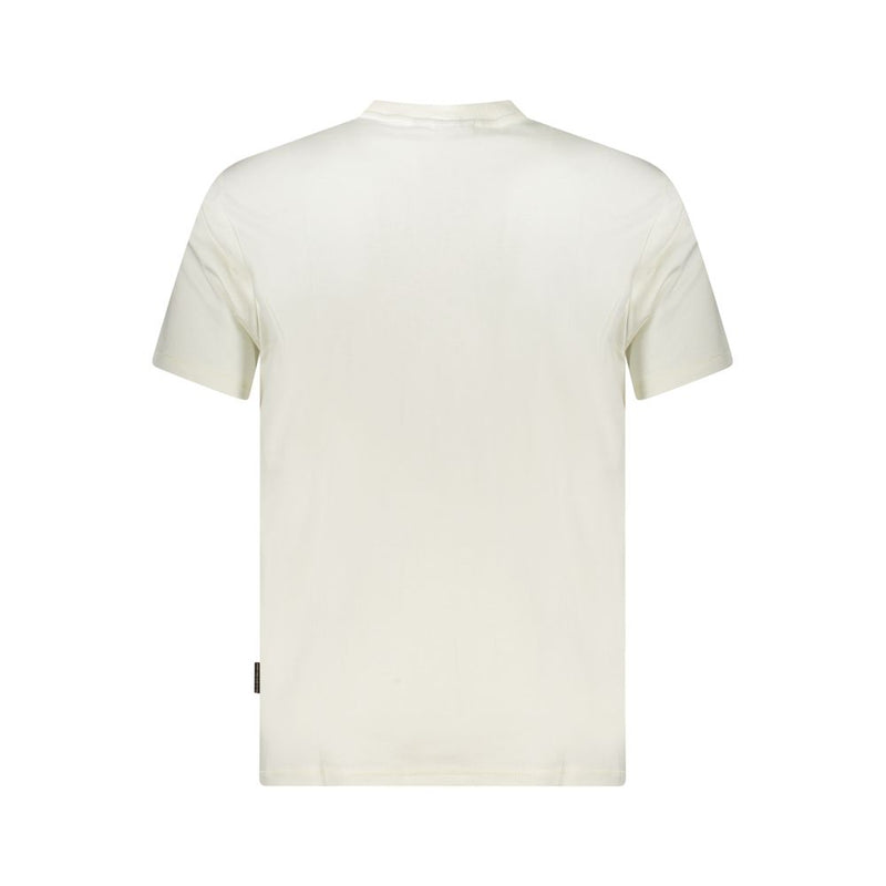 White Cotton Men T-Shirt