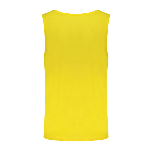Yellow Cotton Men Tank Top