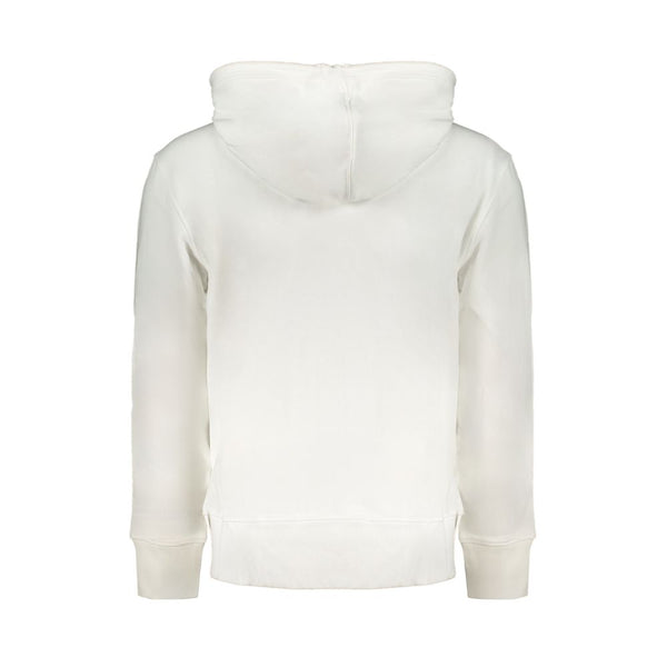 White Cotton Men's Hooded Sweater