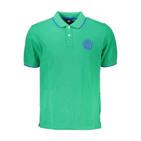 Green Cotton Polo Shirt