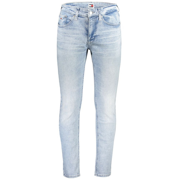 Blue Cotton Men's Tapered Jean