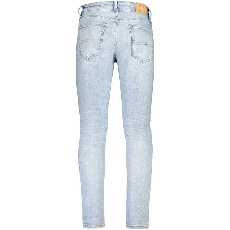 Blue Cotton Men's Tapered Jean