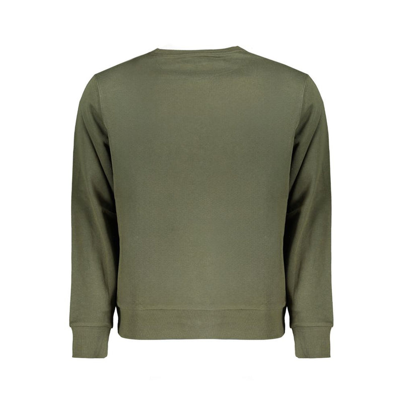 Green Cotton Men Sweater