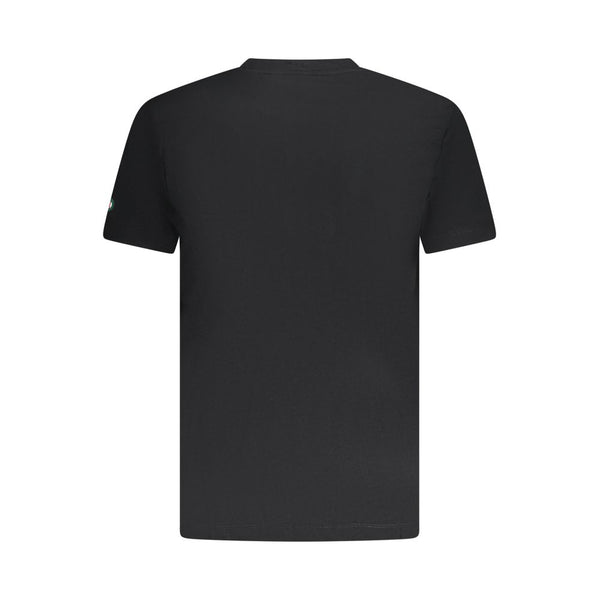 Black Cotton Men T-Shirt