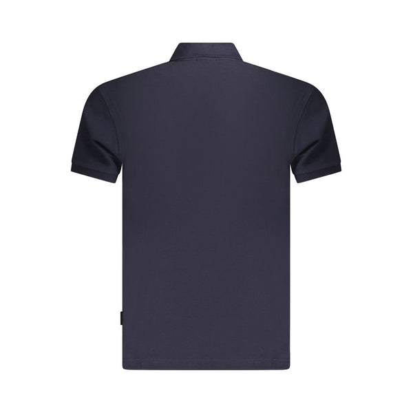 Blue Cotton Polo Shirt