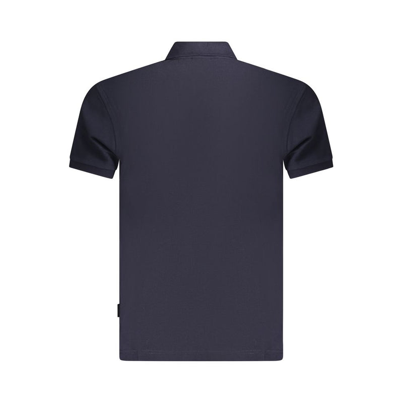 Blue Cotton Polo Shirt