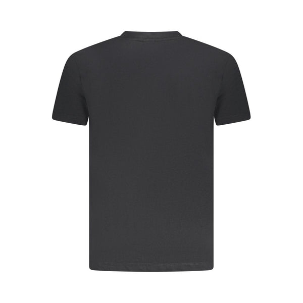 Black Cotton Men T-Shirt