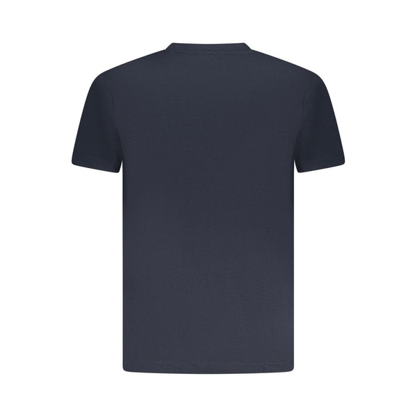 Blue Cotton Men T-Shirt