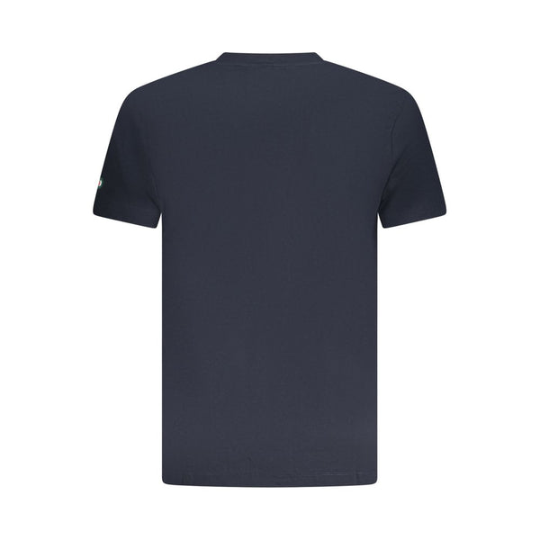 Blue Cotton Men T-Shirt
