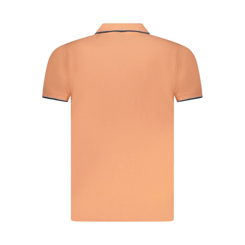 Pink Cotton Men Polo Shirt