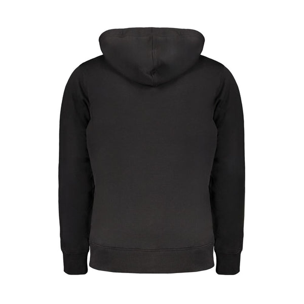 Black Cotton Men Sweater