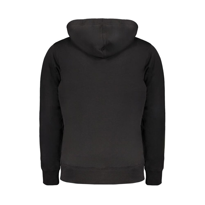 Black Cotton Men Sweater