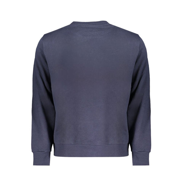 Blue Cotton Men Sweater