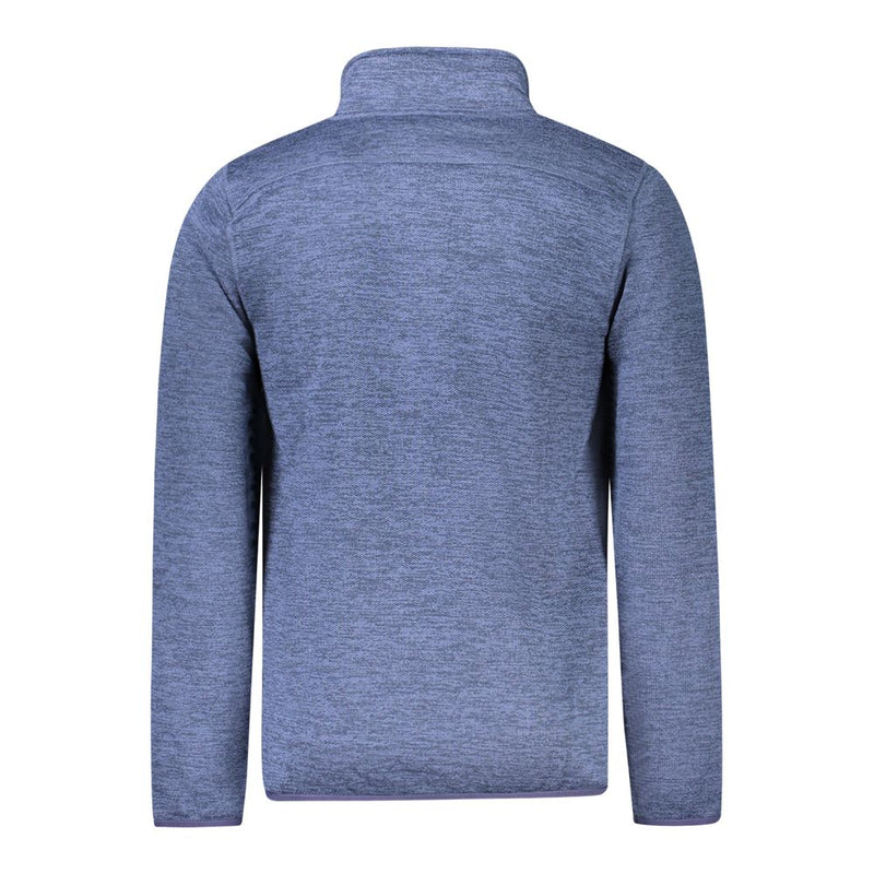 Blue Polyester Men Jacket