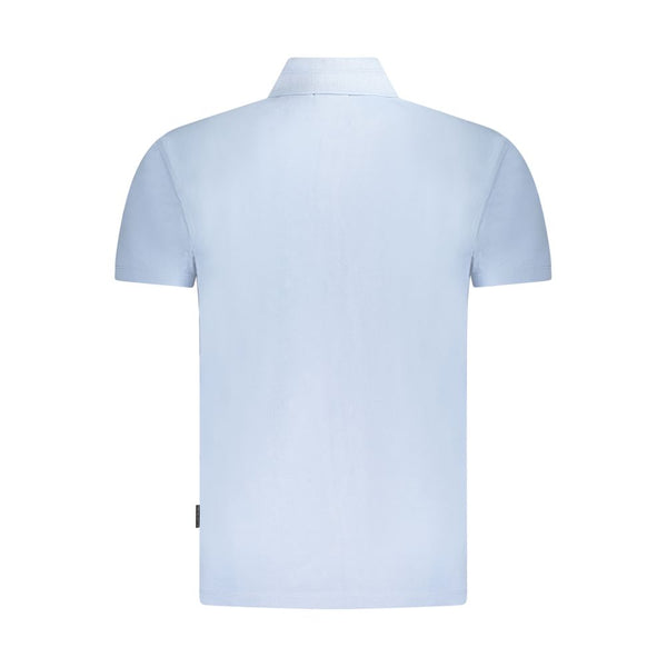 Blue Cotton Polo Shirt