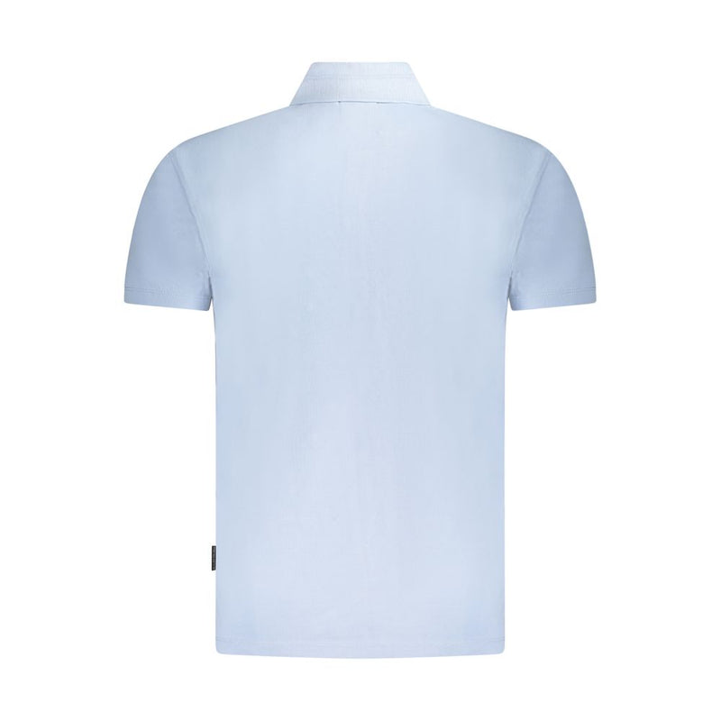 Blue Cotton Polo Shirt