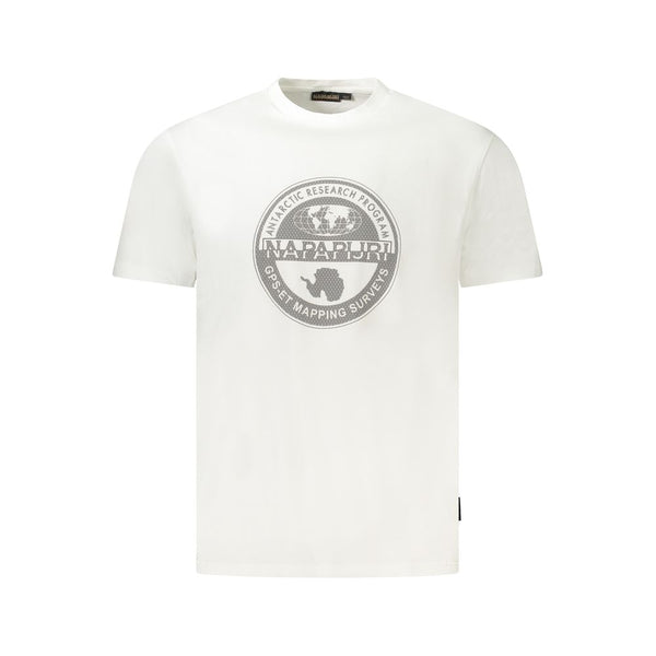 White Cotton Men T-Shirt