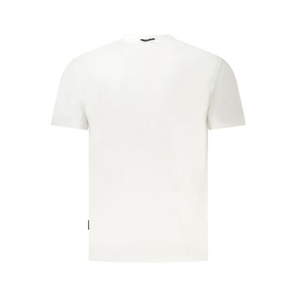 White Cotton Men T-Shirt