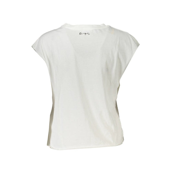 White Cotton Women Top