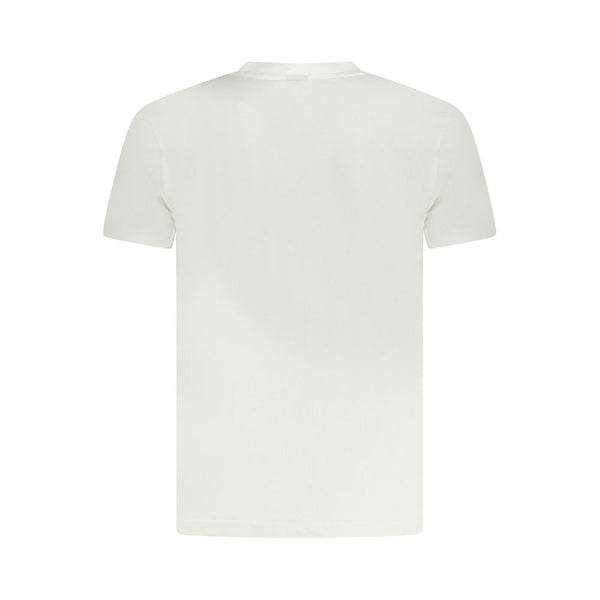 White Cotton Men T-Shirt