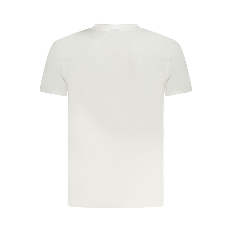 White Cotton Men T-Shirt