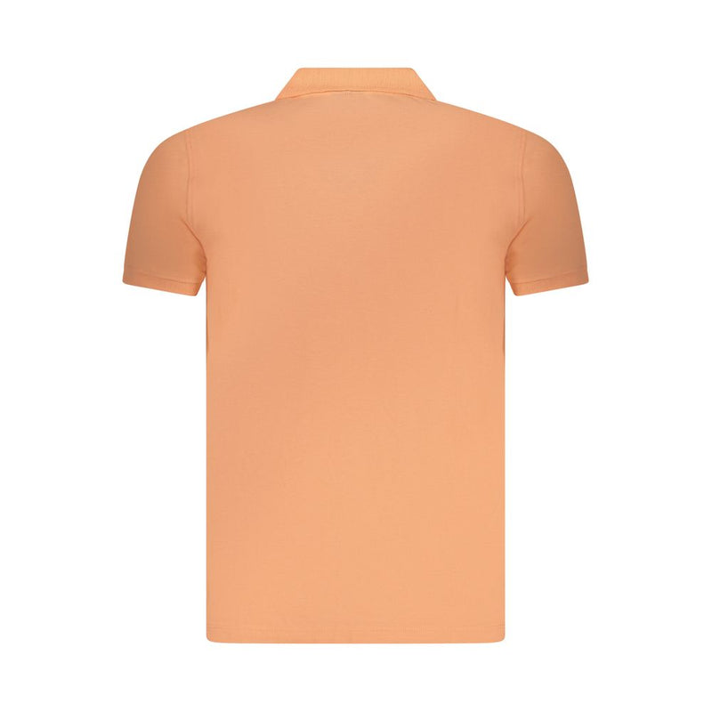 Pink Cotton Men Polo Shirt