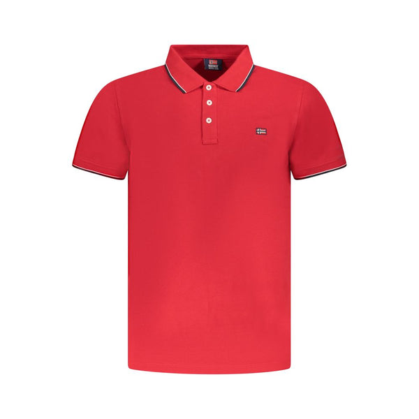 Red Cotton Polo Shirt